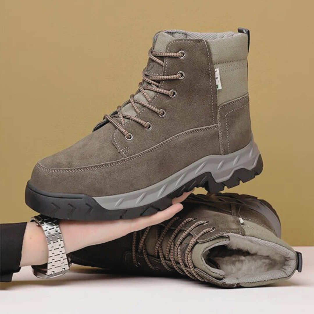Botas de Neve para Exterior com PĂȘlo Integrado, Quentes e Antiderrapantes para Homem