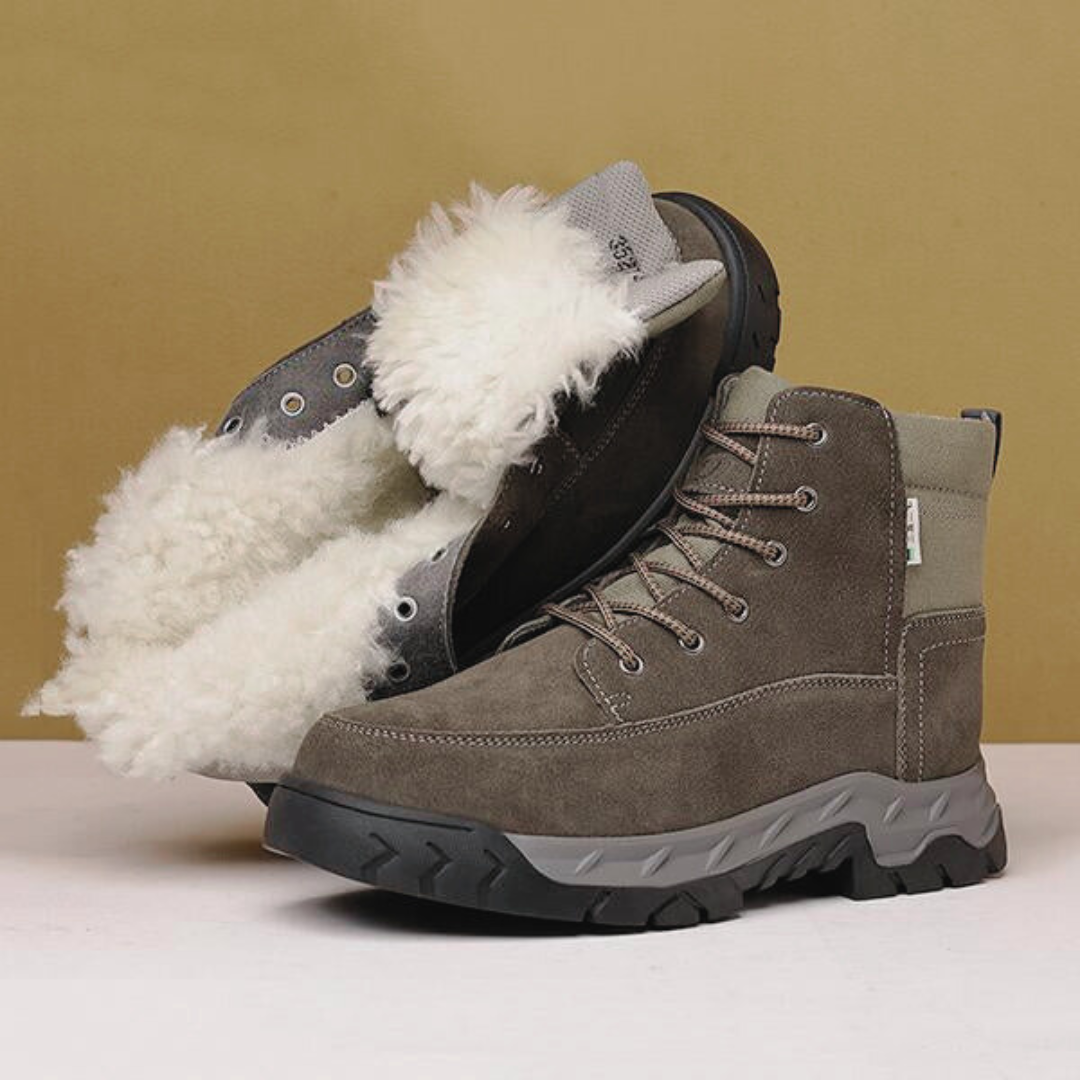 Botas de Neve para Exterior com PĂȘlo Integrado, Quentes e Antiderrapantes para Homem