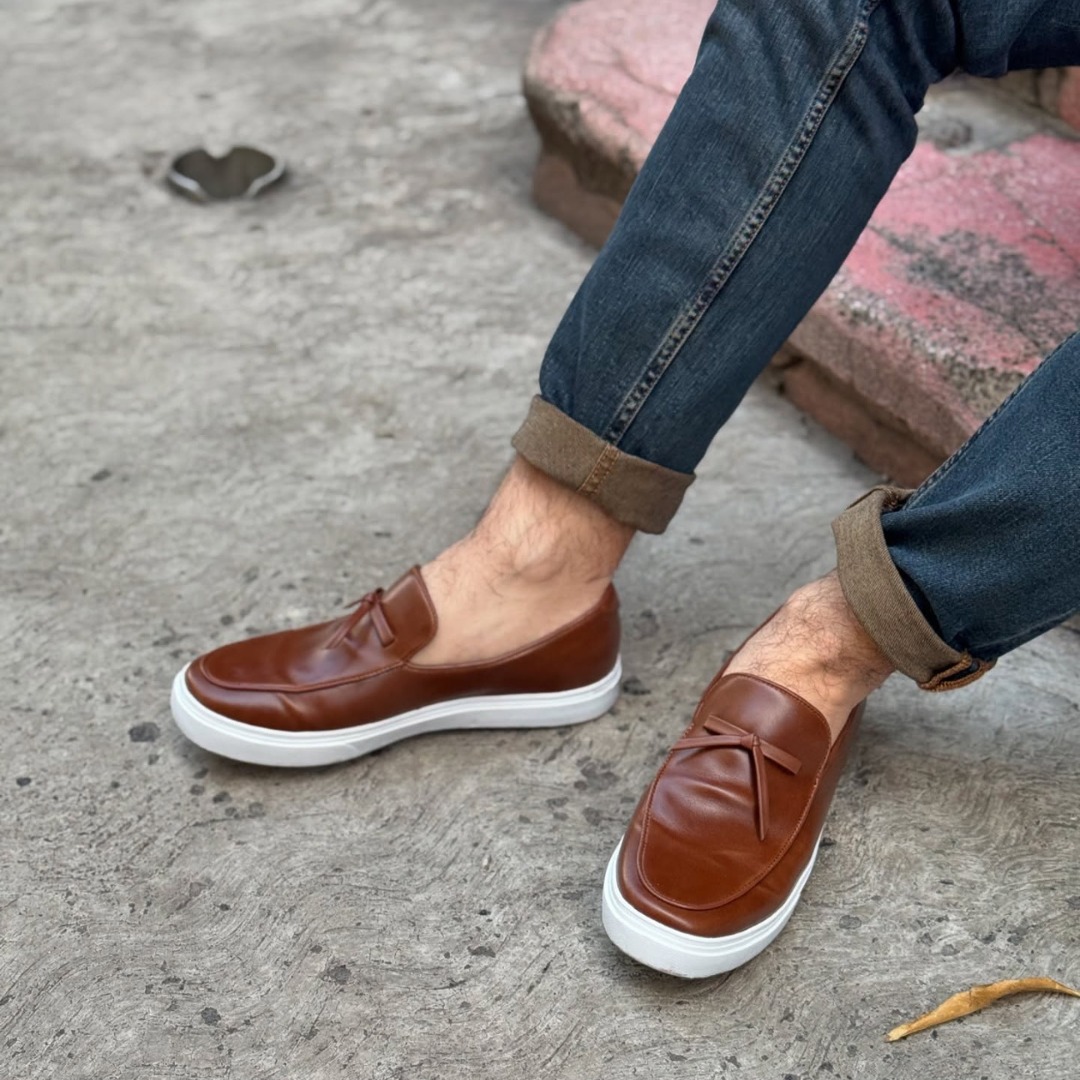 Mocassins Urbanos de Couro para Homem