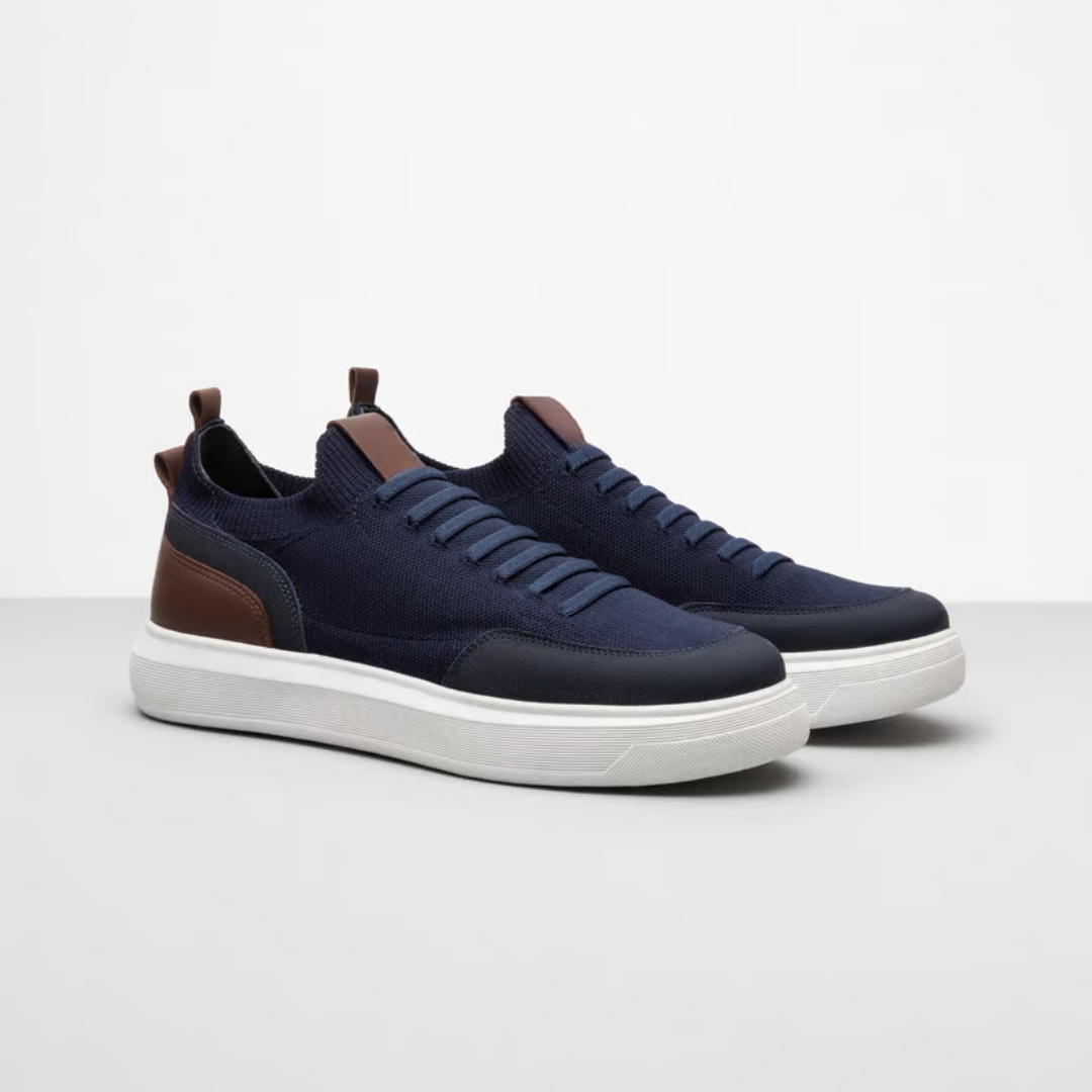 Sapatos casuais para homem com sola ergonómica