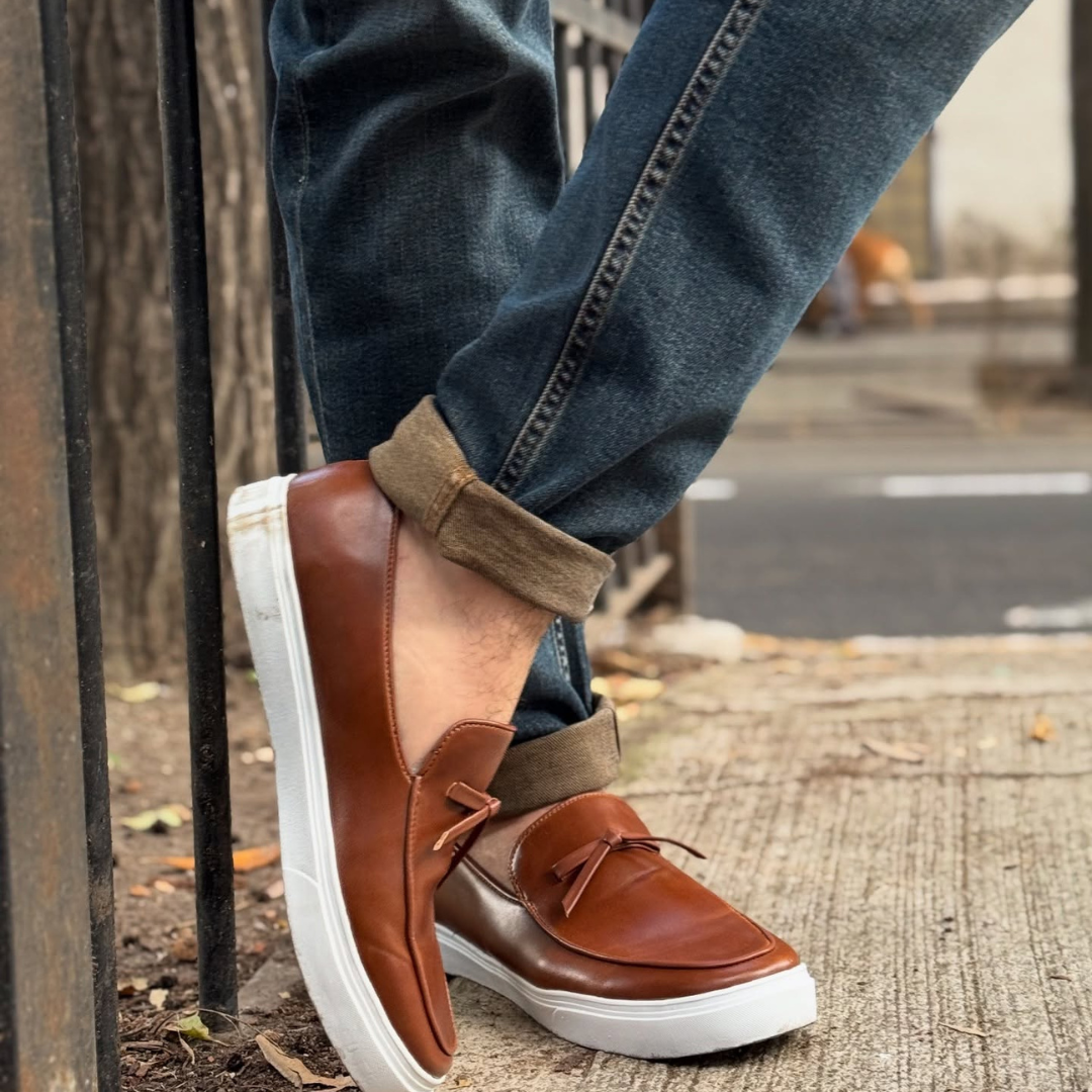 Mocassins Urbanos de Couro para Homem