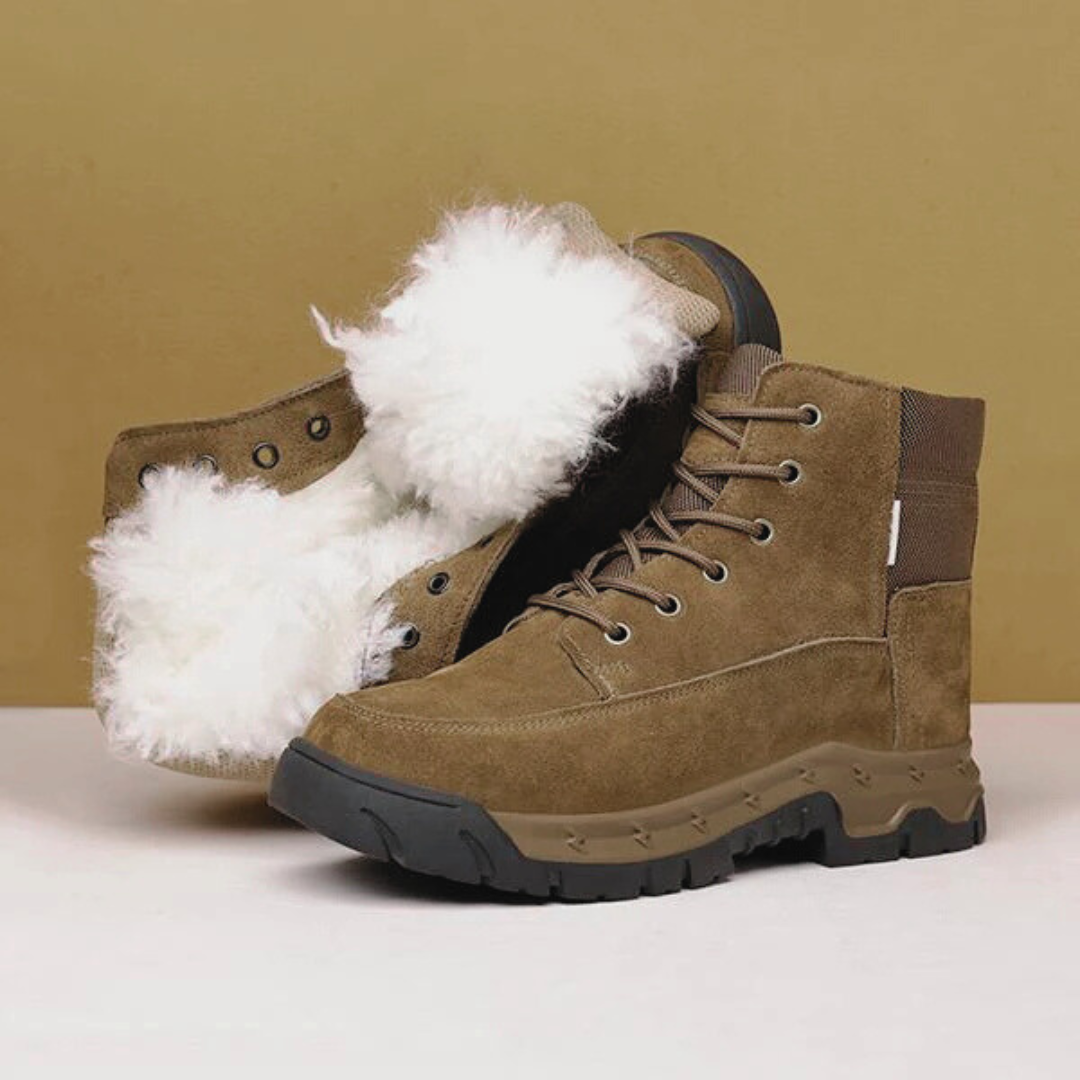 Botas de Neve para Exterior com PĂȘlo Integrado, Quentes e Antiderrapantes para Homem