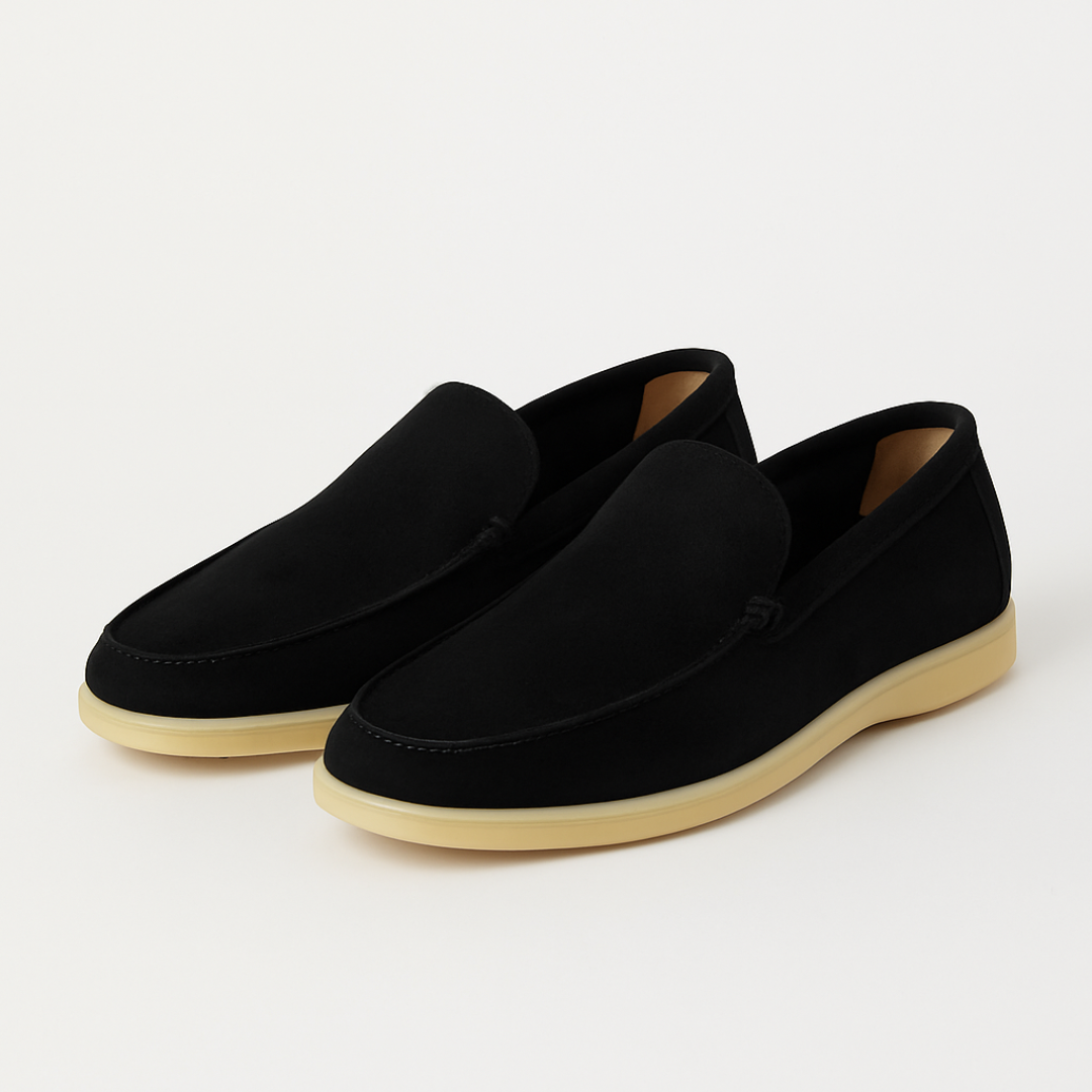 Mocassins ortopédicos para homem com design clássico e sola antiderrapante