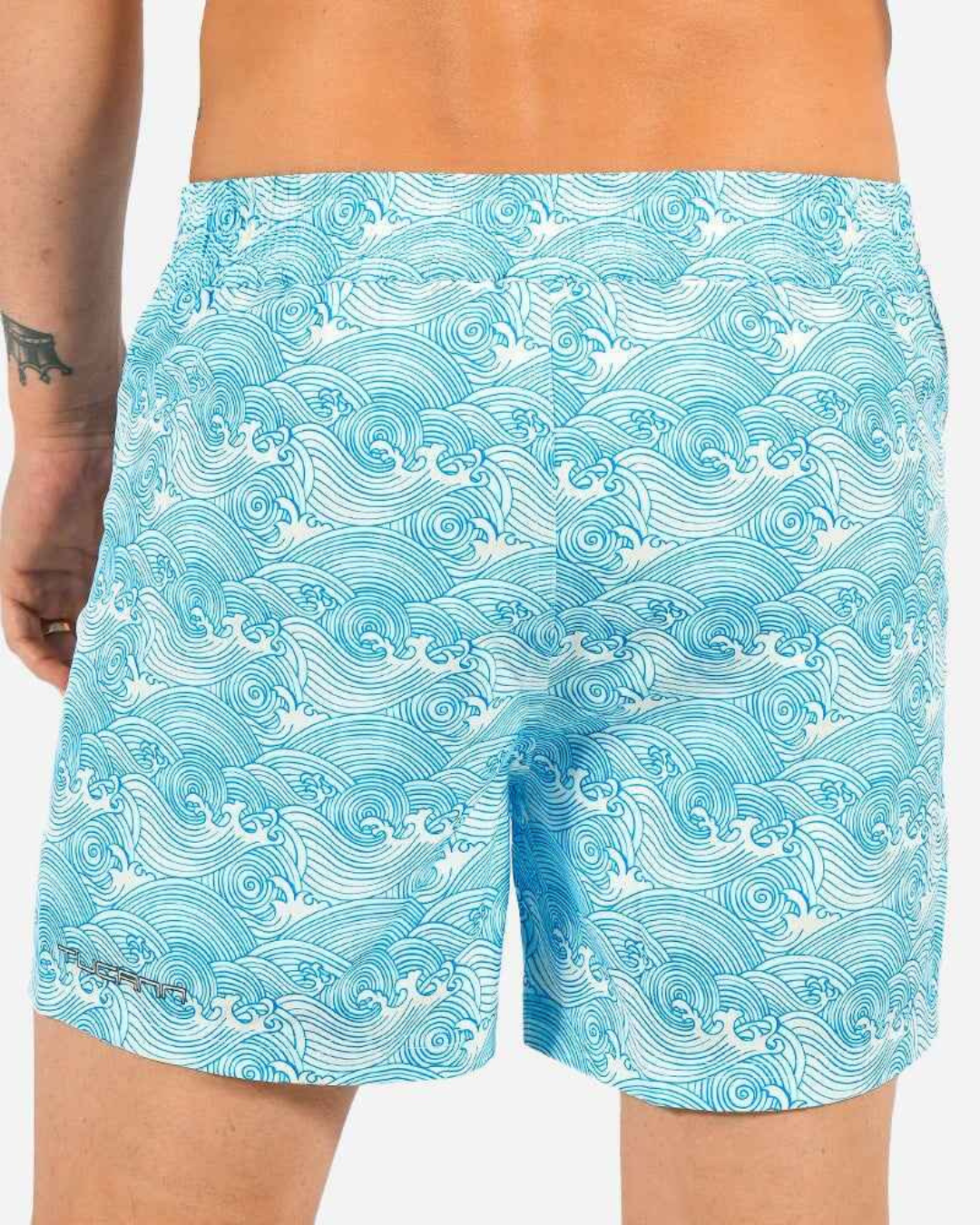 Bermudas de natação com forro resistente a riscos e cintura ajustável