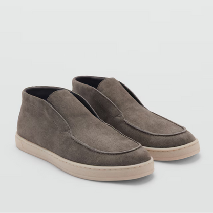 Mocassins Feitos à Mão em Pele de Camurça para Homen