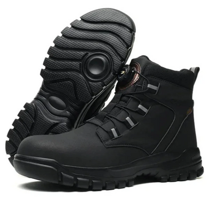 Botas de segurança antiderrapante para homem com biqueira reforçada