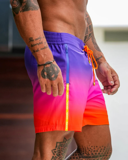 Bermudas de natação com forro resistente a riscos e cintura ajustável