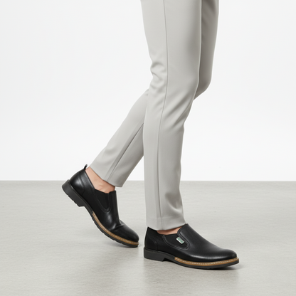 Sapatos em couro com sola ergonómica para homem
