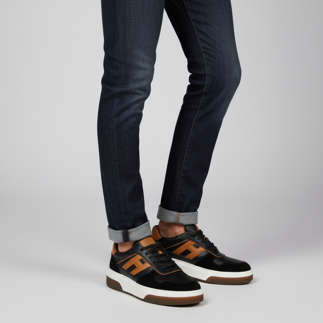 Sapato com sola ergonómica e flexível para homem