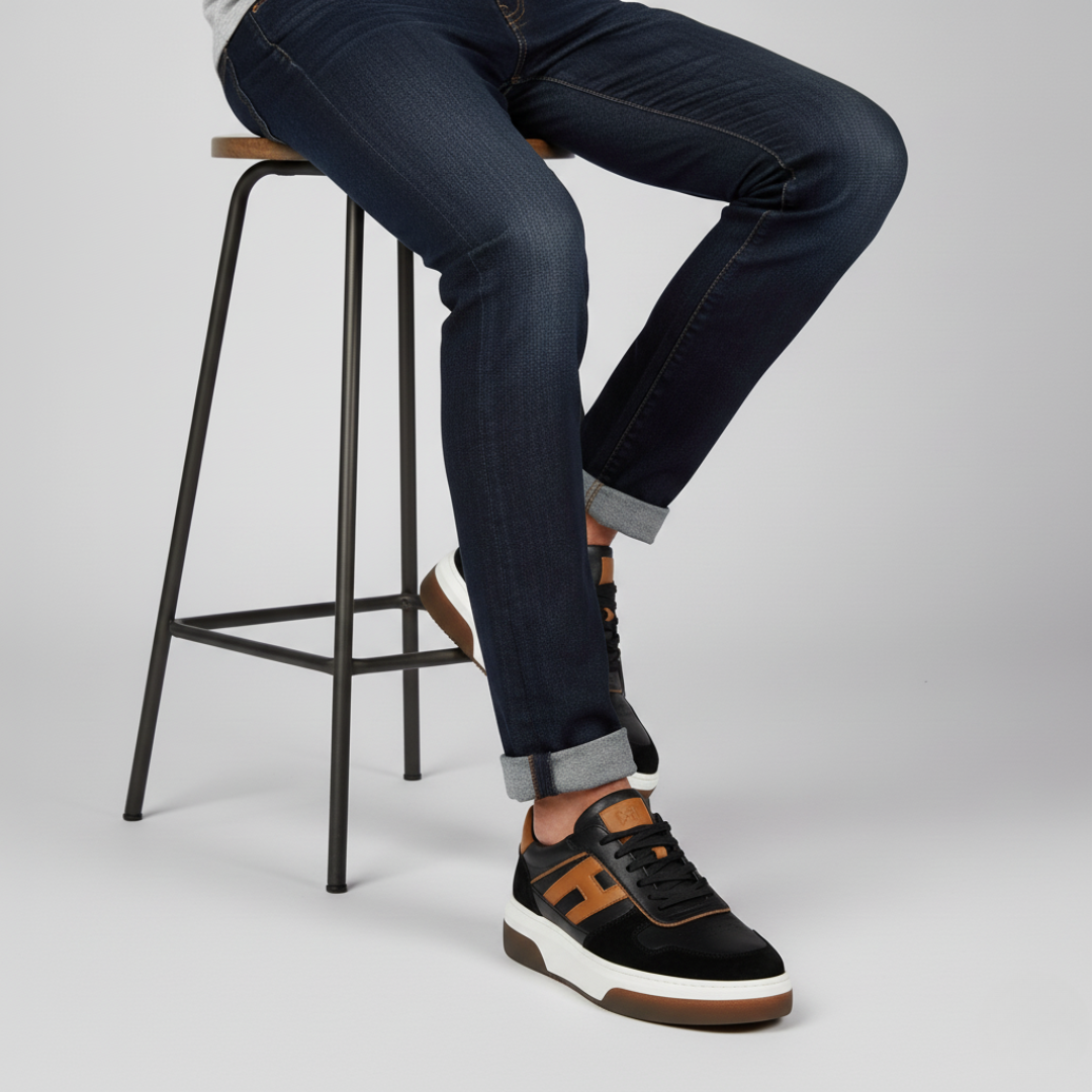 Sapato com sola ergonómica e flexível para homem