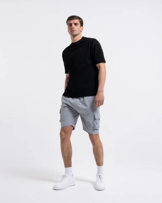 Calção Cargo Masculino Estilo Urbano em Preto